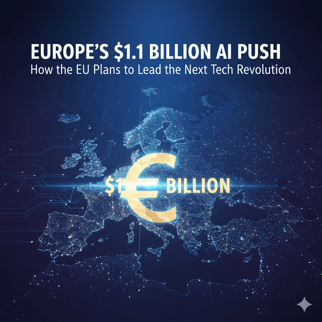 🇪🇺 Europe’s $1.1 Billion AI Push: How the EU Plans to Lead the Next Tech Revolution gemini generated image jft7f8jft7f8jft7 (1)
