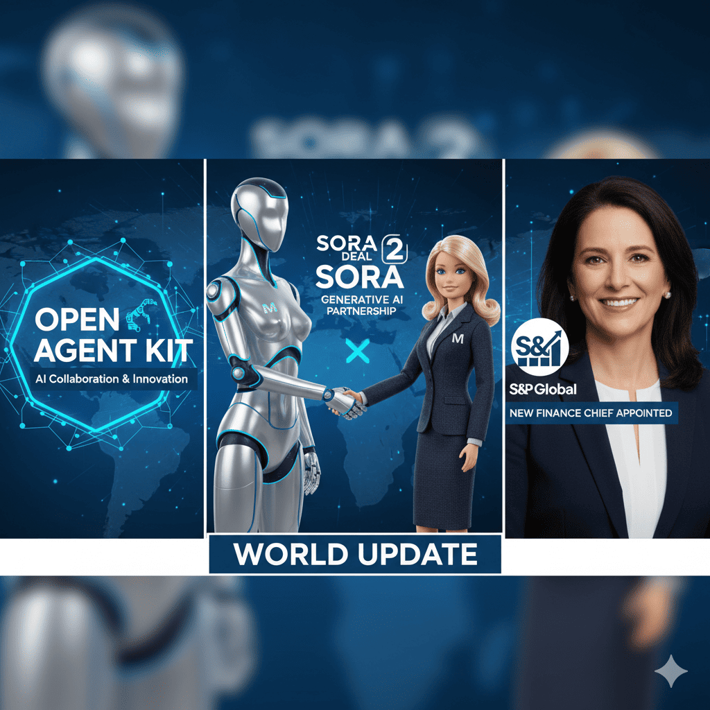 World Update: Open Agent Kit, Mattel's Sora 2 Deal, and S&P's New Finance Chief. gemini generated image o5k4qzo5k4qzo5k4 (1)